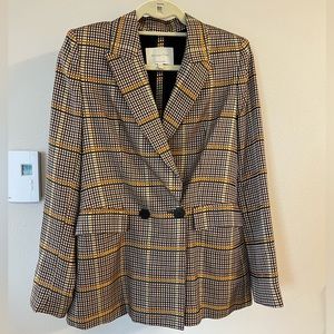 Massimo Dutti plaid blazer